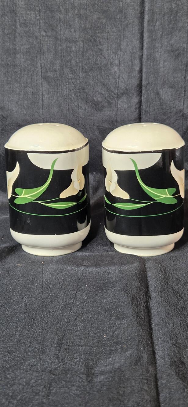 Vintage Sanyo Quadrille Lily Salt & Pepper